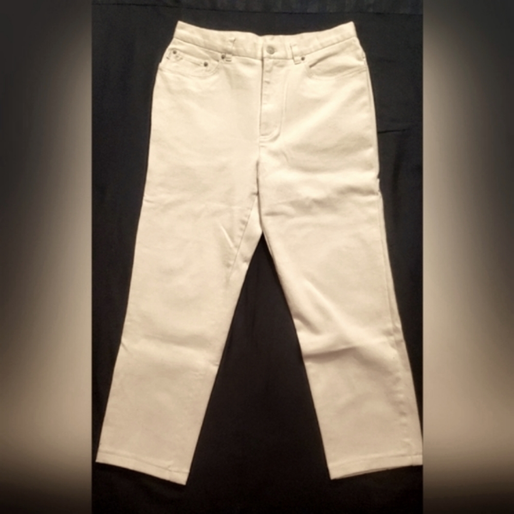 NWOT Ralph Lauren Jeans, Beautiful Ivory/Cream Denim, Straight Leg, Size 12